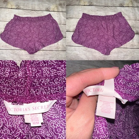 Bundle of 4 Victoria’s Secret Women’s Pajamas Shorts, Size Medium - Picture 6 of 6
